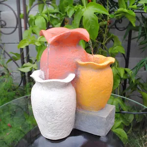 24Hcm Colorful Resin Garden Tabletop Water Fountain