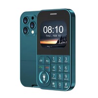 Mini téléphone portable V9, écran 2,01 pouces, double SIM, réseau GSM 2G, mini clavier, voix magique, petit bouton, appareil compact
