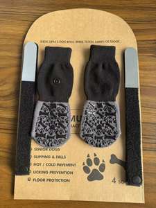 Chaussures antidérapantes pour chien avec sangles réfléchissantes, chaussettes pour animaux de compagnie, bottes et protège-pattes pour chiens, protège-pattes pour sols en bois dur - Product Image 6