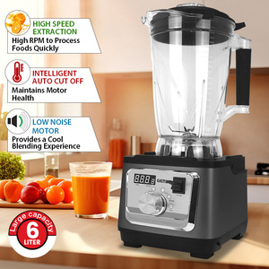 Licuadora Gemat de 6L de Capacidad Comercial con Control de Velocidad Variable para Smoothies y Jugos - Product Image 3