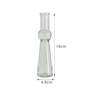 Vase <span class=keywords><strong>en</strong></span> verre conique rose <span class=keywords><strong>en</strong></span> forme <span class=keywords><strong>de</strong></span> gourde pour la décoration moderne <span class=keywords><strong>de</strong></span> la maison et l'ornement <span class=keywords><strong>de</strong></span> bureau minimaliste - Product Image 5
