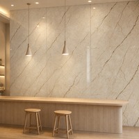 Panneau mural en PVC effet marbre européen UV, brillant, étanche, avec détails veinés, bord carré, pour hôtels et maisons