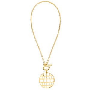 Collar Religioso Chapado en Oro de 18K para Mujer, Diseño de Mano de <span class=keywords><strong>Esqueleto</strong></span> Japonés y Coreano en Acero Inoxidable, Joyería para Aniversario - Product Image 3