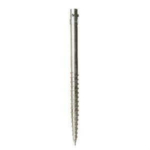 Venta caliente Precio de fábrica Q235 Anclaje de tierra Tornillo de tierra en espiral Anclajes de caída Galvanizado en caliente para la industria pesada - Product Image 5