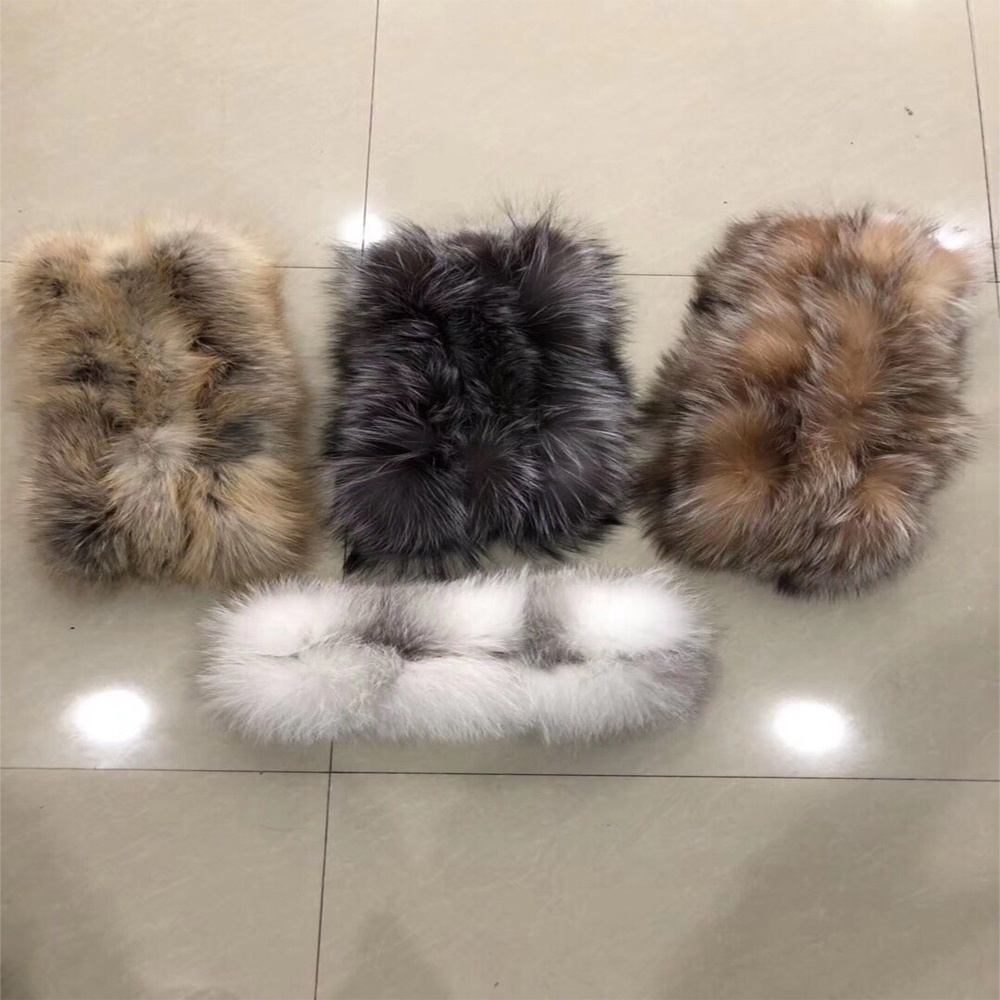 Последний писк моды! Стиль Роскошный сенсорный из натурального Лисьего меха, в ручную вязаные наивысшего качества в африканском стиле шарф