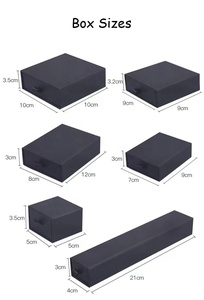 Bán Buôn Đầy Màu Sắc Vòng Cổ Vòng Đeo Tay Độc Đáo Ngăn Kéo Đồ Trang Sức Bao Bì Hộp Giấy Với Miếng Bọt Biển - Product Image 3