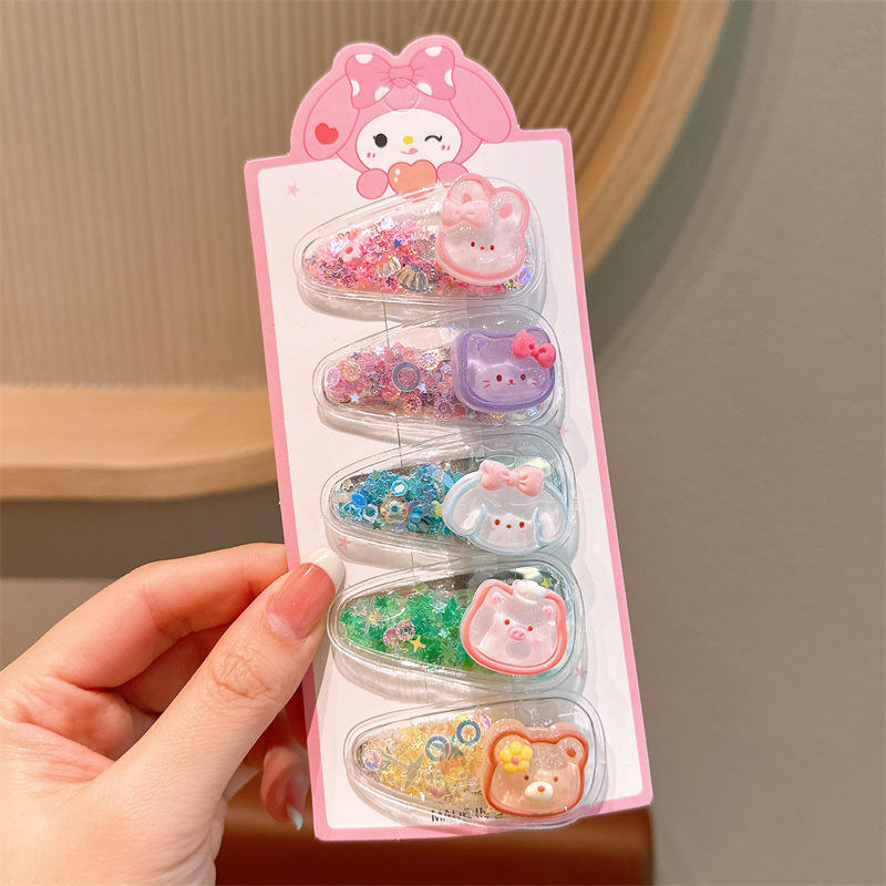 6 transparent animal five - piece set