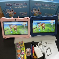 Tablet Anak JXD Baru, Android 13, Layar 7 Inci, 4G, 16GB, Anti Benturan, Pelindung Penglihatan, Aplikasi Edukasi, Memperkaya Pembelajaran, Puzzle