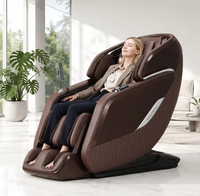 Fauteuil de massage électrique haut de gamme Zhouqi avec coque en peinture piano et triple rouleaux pour les pieds, pour une santé professionnelle optimale