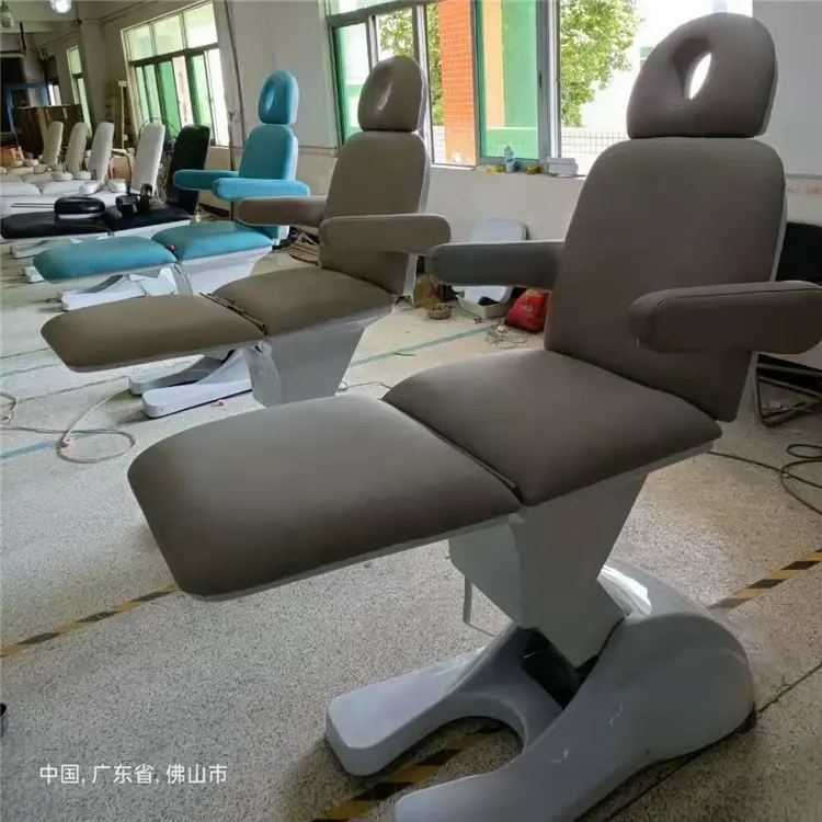 Hot sale fashionable brown spa beauty massage treatment electric table modern facial bed for dental clinic and salon use