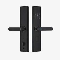 Cerradura de puerta de hotel para casa inteligente TTLOCK, huella dactilar y contraseña, desbloqueo remoto de aluminio a través de la aplicación Tuya, Wifi, almacenamiento de datos en la nube, puerta de acero