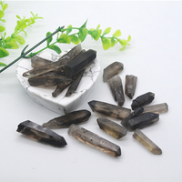 Offres Spéciales haute Qualité Naturel Brut Fumé Cristal Gravier Smoky Quartz Point Terminée
