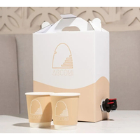 Distributeur de boissons liquides en carton de haute qualité 1L 3L 5L avec poche aseptique et robinet rouge pour distributeur de café Bag-in-Box – Vente en gros