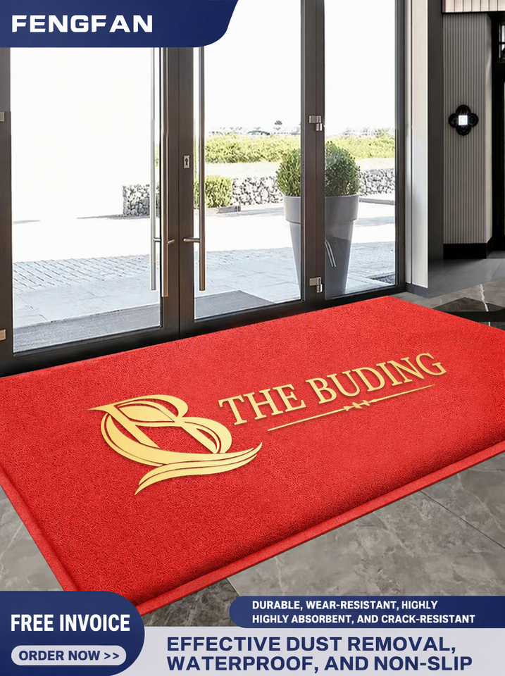 Unique Outdoor Welcome Rug Commercial PVC Coil Mat Carpet Custom Logo Outdoor Non-Slip Welcome ...