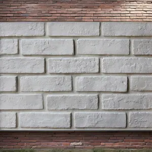 Modern Design Solid Surface Artificial Stone Wall Board Faux Gray Brick Tile Sheets CE Certified For Hotel House Decoration
