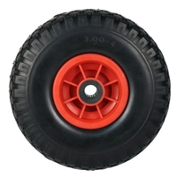 Petite taille 10X3.50-4 roue en caoutchouc solide pneu pneumatique en état neuf utilisé en plastique PU polyuréthane roue en matériau