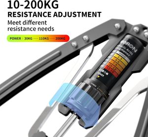 PROIRON  Appareil de musculation hydraulique réglable en acier inoxydable pour les bras, équipement de fitness pour les biceps, entraîneur musculaire unisexe - Product Image 2
