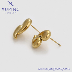 T000953003旭平饰品14k金色经典不锈钢韩版复古时尚镀金精美耳环 - Product Image 5