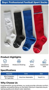 <span class=keywords><strong>Chaussettes</strong></span> de sport de football personnalisées pour garçons, haute qualité, séchage rapide, soutien du pied, séchage rapide - Product Image 4