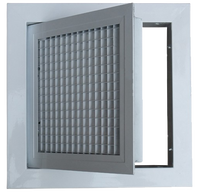 Calandre de plafond en acier inoxydable, diffuseur d'air chaud, système de ventilation ventilation de la maison