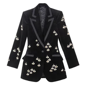 New arrivals ready to ship high quality hot fashion unique design blazer for ladies