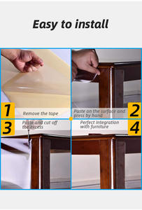 Bening tahan air hewan peliharaan kucing pelatihan pita dua sisi air diaktifkan Anti gores cakar kucing penjaga pelindung untuk furnitur - Product Image 4