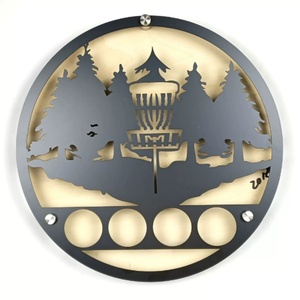 Soporte para Tees de Golf Personalizado, Divertido y Moderno, con Diseño de Carrito y Cubo Organizador, para Montar en Pared - Product Image 4