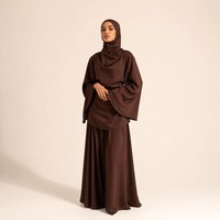 Jupe en satin Espresso personnalisée pour femmes, OEM ODM, vente en gros, vêtements modestes, vêtements islamiques