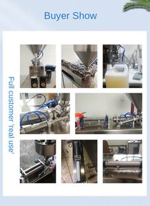 Machine de remplissage manuelle de lotion en bouteille semi-automatique machine d'usine de pâte de tomate - Product Image 4