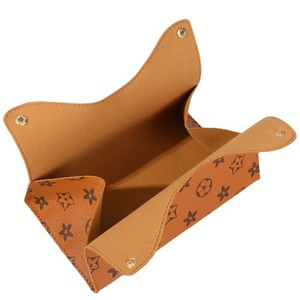 Caja de pañuelos de cuero rosa con monograma, multiusos, independiente, para uso en el hogar y el coche - Product Image 4