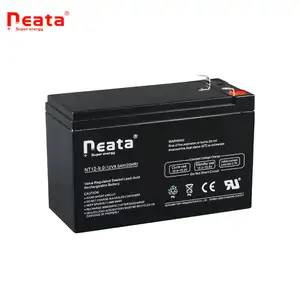 12V 9Ah Rechargeable AGM Sealed Lead Acid Battery Replacement Batteries for UPS System Home Alarm System, Kids Ride on Car