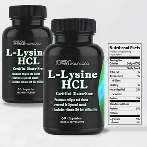 Kapsul Vegetarian OEM L-Lysine HCL Suplemen Nutrisi Olahraga untuk Dewasa - Meningkatkan Pertumbuhan Otot & Sirkulasi Darah - Product Image 2