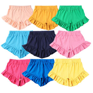 Di estate Little Girls Bicchierini Casuali Solido Infantile Vestiti Del Bambino Del Cotone Ruffle Bloomer Ragazze Ruffle Shorts Per Le Bambine - Product Image 1