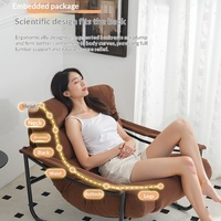 Fauteuil à bascule nordique ML Leisure, mobilier de balcon et de maison, fauteuil inclinable moderne et minimaliste pour petit appartement, modèle tendance