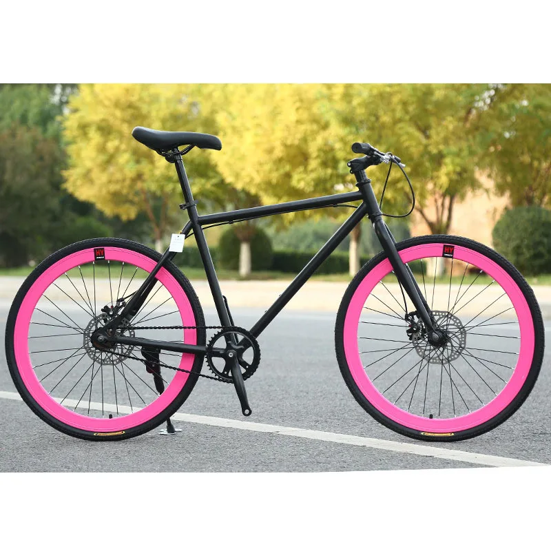 シングルスピード自転車カラフルなOEMスチールフィクシーギア