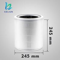 KAIJUN Filter karbon aktif kartrid, kompatibel untuk levoit Core 400S-RF bagian pemurni udara