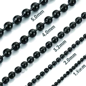 Full Size Ball Chain Dog Tag Chain Roller Blind Ball Chain Spool Jewelry Necklace DIY Accessories