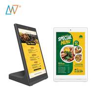10.1 inç restoran masa üstü Android dokunmatik ekran Kiosk dijital tabela Video reklam ekranı