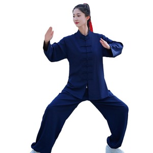 Abbigliamento Tai Chi in Fibre Sintetiche Miste, Kit Unisex per Primavera, Estate e Autunno, Stile Cinese per Arti Marziali e Spettacoli - Product Image 5