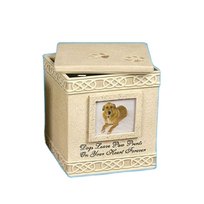 Прямая поставка с завода, керамическая урна в форме пепельницы, оптовая продажа, маленькая фоторамка, отпечатки собачьей лапы, урна для кремации