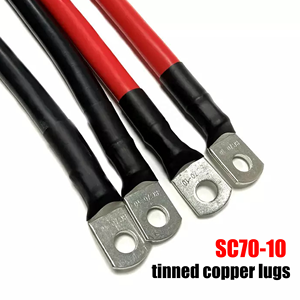 Câbles de <span class=keywords><strong>batterie</strong></span> pour onduleurs sur mesure 70mm² 2/0AWG, fil de cuivre étamé, isolation PVC, câble de 30cm pour <span class=keywords><strong>voiture</strong></span>, camion, camping-car, énergie solaire - Product Image 2