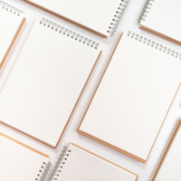 Maßgefertigte Minimalistische Retro Business A5/A6/A7 Premium Skizzenbücher Großhandel Hardcover Top-Spiralbindung Steno Kraft Notizbuch