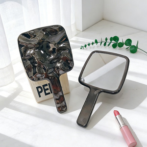 Custom Logo Silver Heart Shape Portable Handheld Makeup <b>Mirror</b> Electroplated pink Handheld <b>Mirror</b> for Girl - Product Image 6