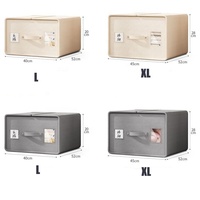 Organisateur de draps de lit pliable de grande capacité Boîte de rangement de literie pliante en tissu Oxford pour draps de lit et oreiller Cube avec fenêtre