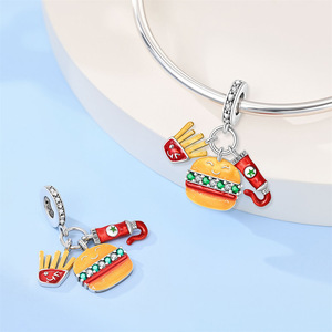 Vente en gros de perles originales en argent 925, pendentif cœur d'amour, cadeau de la Saint-Valentin, breloques DIY pour la fabrication de bracelets, bijoux pour femmes - Product Image 6