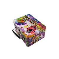 Boîtes en fer blanc personnalisées de qualité alimentaire pour Noël, boîtes carrées en fer blanc, boîtes en fer blanc à motifs de puzzle, boîtes de rangement en fer blanc