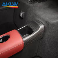 Pour 2019-2022 Toyota Supra A90 véritable fibre de carbone voiture intérieur accessoires arrière boîte de rangement couvercle de panneau décoratif