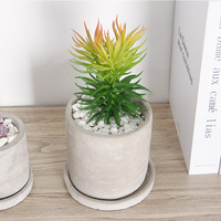 Pot dan Planter Semen Bentuk Bulat Berkualitas Tinggi Set Silinder untuk Tanaman Indoor
