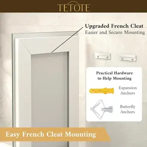Led <b>Bathroom</b> <b>Mirror</b> With <b>Lights</b> 40 X 24 Brighter <b>Light</b> <b>Up</b> <b>Mirror</b> For <b>Bathroom</b> Vanity, Front And Backlit 3-Color Dimmable - Product Image 6