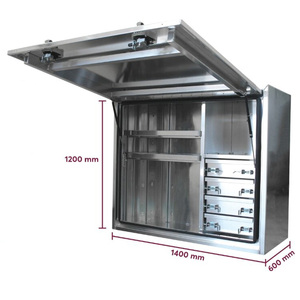 Weatherguard Pro-Series 1400mm x 600mm x 1200mm tấm phẳng dịch vụ xe tải công cụ hộp Pickup Mũ thiếu bên ngoài - Product Image 1